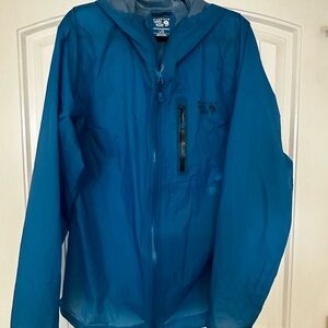 Mountain Hardwear Blue Taped Seam Ran Jacket